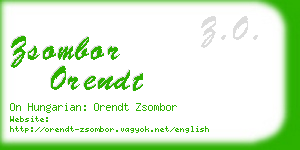 zsombor orendt business card